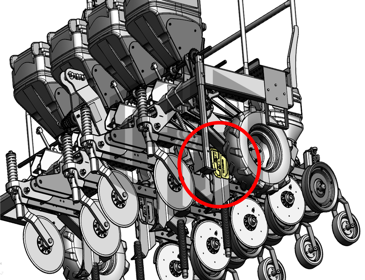 SUPORTE ESQUERDO SULCADOR DA PLANTADEIRA MF104