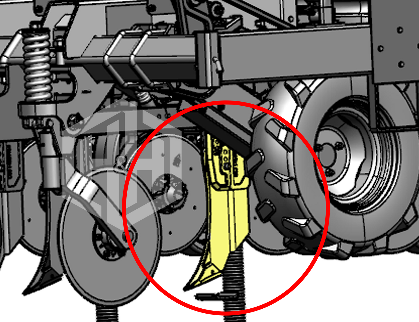 HASTE SULCADOR COM BOTINHA DESARME AUTO PLANTADEIRA MF104