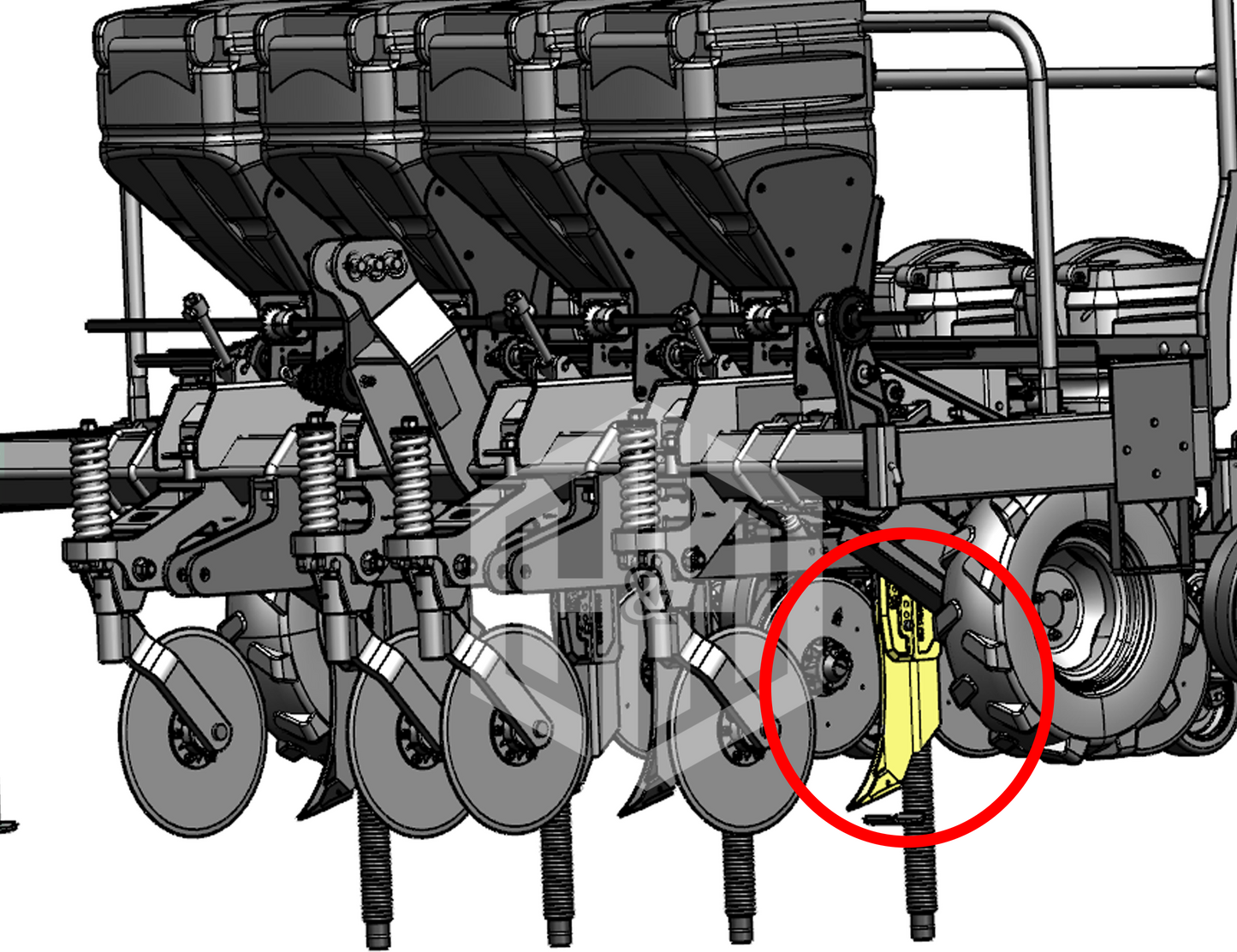 HASTE SULCADOR COM BOTINHA DESARME AUTO PLANTADEIRA MF104