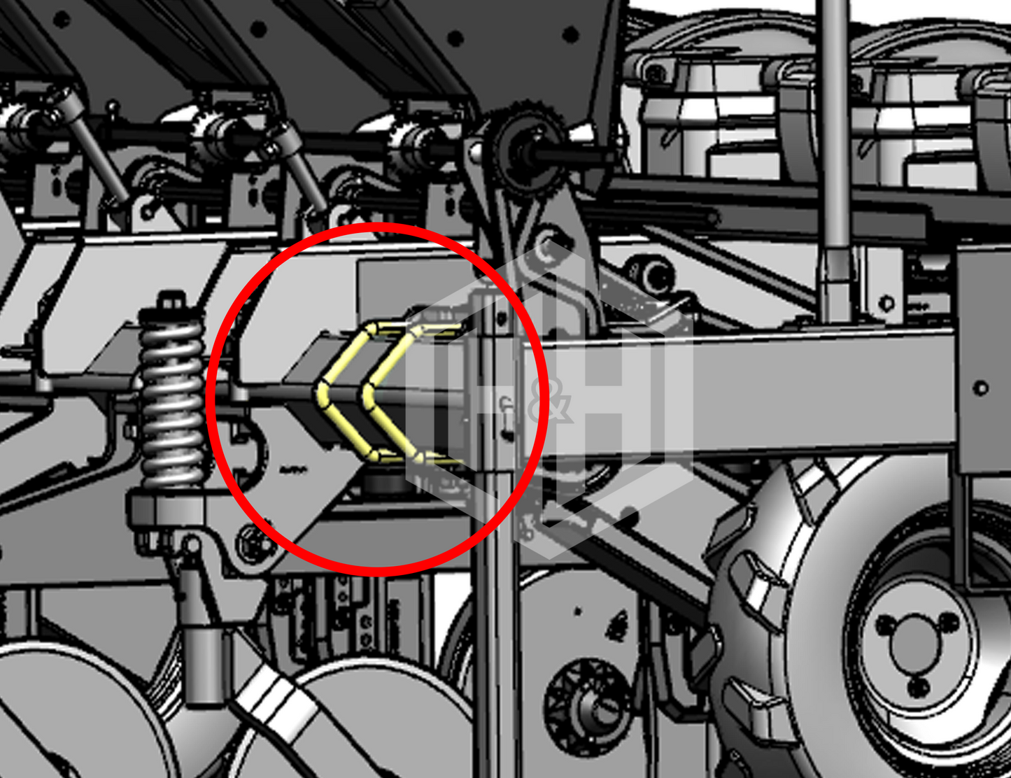 ABRAÇADEIRA DO SUPORTE LONGO ENGATE PLANDADEIRA MF104