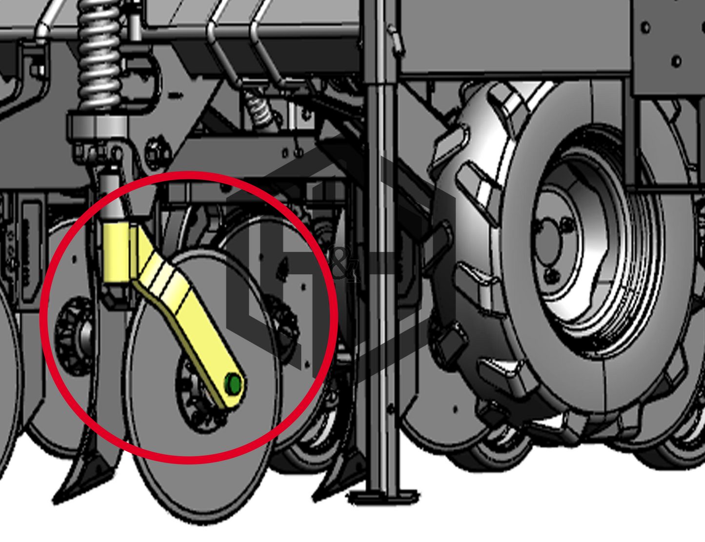 BRAÇO DISCO DE CORTE PLANTADEIRA MF104