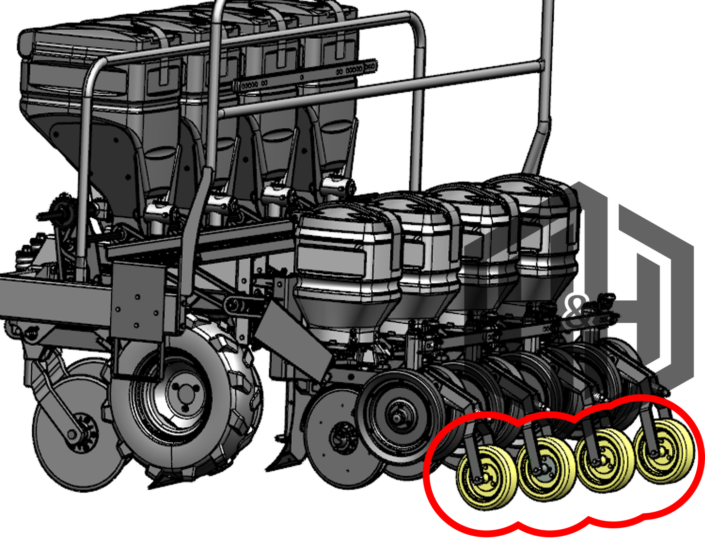 RODA COMPACT MENOR-V COMPLETA PLANTADEIRA MF104